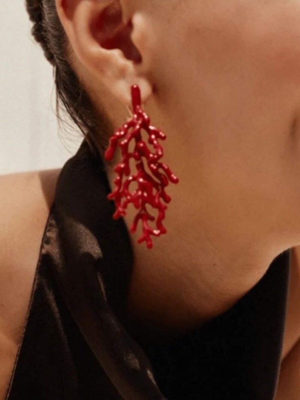Red Coral Earrings2038